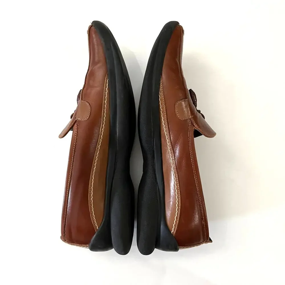 Sesto Meucci Leather Tassel Loafer Size 7M